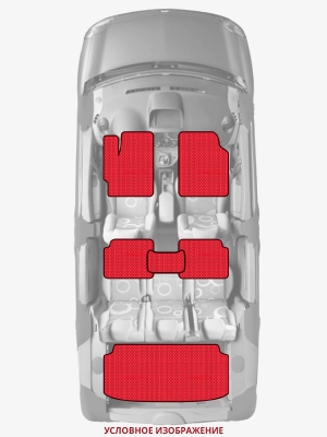 ЭВА коврики «Queen Lux» комплект для Honda Odyssey (4G)